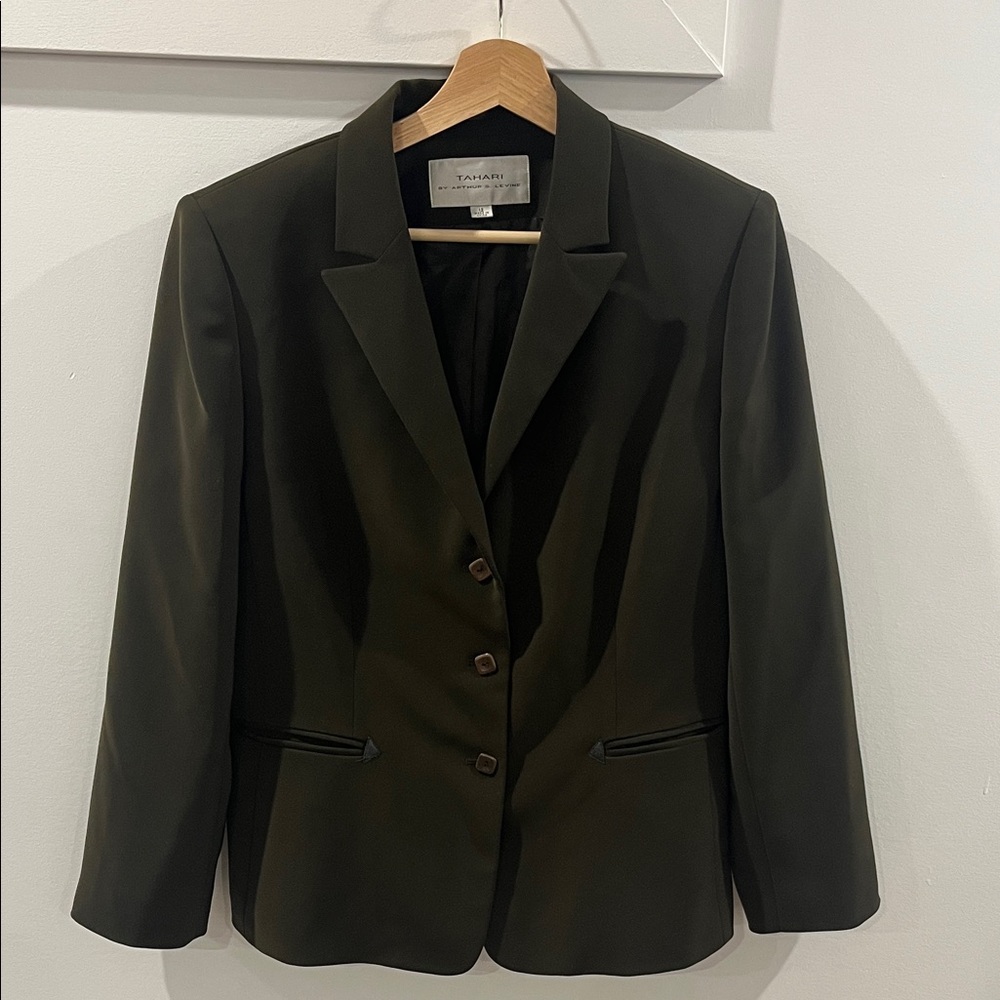 Vintage Tahari Classic Khaki Blazer